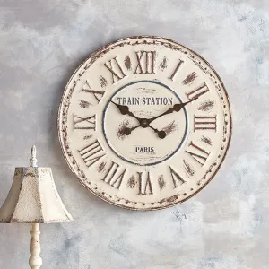 White Vintage Style Clock