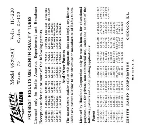 ZENITH-9S232AT